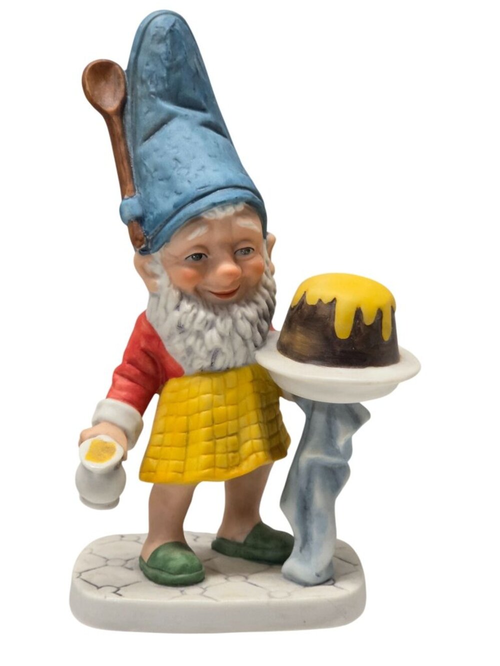 Goebel Co-Boys "Plum" Figurine Chef Serving Cake Collectible Hand-Painted